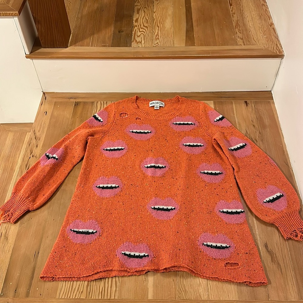 Wildfox big lips sweater